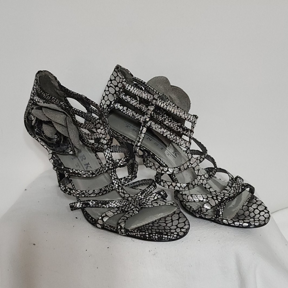 New York Transit strappy slip-on heels siz…